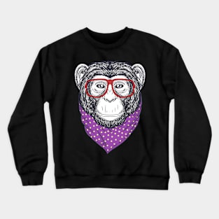 Hand drawn monkey Crewneck Sweatshirt